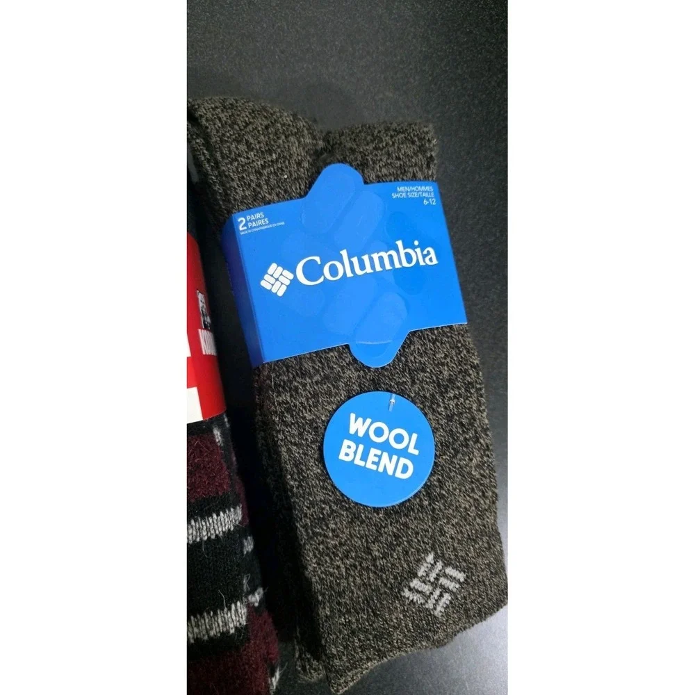 NEW KODIAK COLUMBIA Heavy-Weight Wool Blend‎ Thermal Crew Socks Fits Sz 7-12